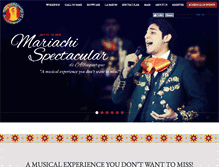 Tablet Screenshot of mariachispectacular.com